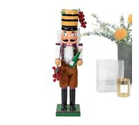Shurzzesj Wine Nutcracker, Nutcracker Figures - Nutcracker for 14 Inch Christmas Winegrower - Decorations, Vintage Nutcracker for Wine and Grapes for Home and Garden, The