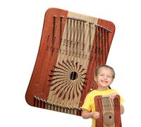 Shurzzesj Wooden Lyra Harp - Wooden 31 Strings Harp Instrument | Multipurpose Chromatic Scale Harp, Portable Lyra Harp for Music Performances