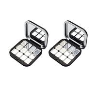 Shut Cosmetic Storage Boxes Makeup Holder Matte Finish Empty Eyeshadow Palette for Purse or Travel Closure Makeup Case