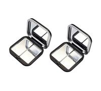 Shut Cosmetic Storage Boxes Makeup Holder Matte Finish Empty Eyeshadow Palette for Purse or Travel Portable Dense Glass Box