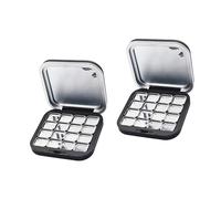 Shut Cosmetic Storage Boxes Makeup Holder Matte Finish Empty Eyeshadow Palette for Purse or Travel Travel Friendly Cosmetic Storage