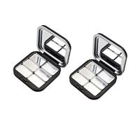 Shut Cosmetic Storage Boxes Makeup Holder Matte Finish Empty Eyeshadow Palette for Purse or Travel Travel Friendly Cosmetic Storage