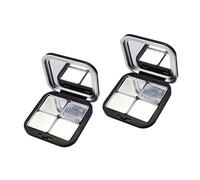 Shut Cosmetic Storage Boxes Makeup Holder Matte Finish Empty Eyeshadow Palette for Purse or Travel Travel Friendly Cosmetic Storage