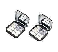 Shut Cosmetic Storage Boxes Makeup Holder Matte Finish Empty Eyeshadow Palette for Purse or Travel Travel Friendly Cosmetic Storage