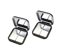 Shut Cosmetic Storage Boxes Makeup Holder Matte Finish Empty Eyeshadow Palette for Purse or Travel Travel Friendly Cosmetic Storage