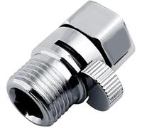 Shut Off Valve Brass Shower Head Valve with Handle Lever G1/2 Water Flow Control Valve Regulator Chrome