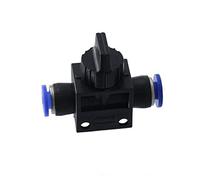 Shut Off Valve Vogueing Tool Pneumatic Union Tube Pneumatic Air Quick Fittings for Air, Water, Vacuum (6MM, 2Pcs)