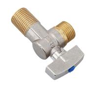 Shut Off Valves 1/4 Turn for Kitchen Bathroom 1/2Inch Inlet Outlet with 3/8Inch Adapter Ideal for Hot Cold Water Hot and Cold Water Valves