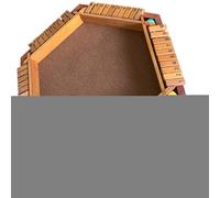 Shut The Box Dice Game - Classic Wooden Puzzle Activity, Fun Roll Play Kit | Waterproof Multiplayer Turn-Based Board Grid Game For Family, Kids, Adults, School, Home, Group Session Challenge