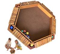 Shut The Box Dice Game - Shut The Box Classic Dice Game, Pub | Strategic Multiplayer Tabletop Set, Waterproof Design Fun Number Challenge Activity For Family, Dice Set For 6 Players