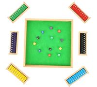 Shut The Box Game 2-6 Player, Wooden Dices Board Games for 8 Years and Up Kids and Adults, Classic Fun Educational Close the Box Game with 8 Dice, Puzzle Dice Games for Home, Travel, Party and Bar