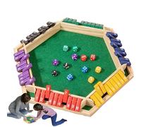 Shut The Box Game - 6-Player Classic Wood Board Game for Family Fun, Classroom Activities, and Skill Development