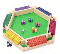 Shut The Box Game Wooden Board Game -1-6 Player Math Game, Classics Tabletop Version Games- Educational and Entertaining for Kids Adults, Family,Classroom,Home,Party or Pub (Multicolor)