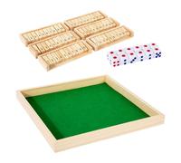 Shut The Box - Multiplayer Wooden Dice Game, Educational Tabletop Interactive Family Board Game | Fun Home Camping Trips Team Building Vacation Meetings Bar Entertainment Activity