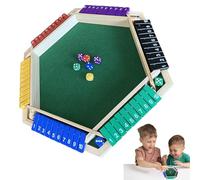 Shut The Box | Wooden Board Game For Family Entertainment | Wooden Shutter Box For 6 Players - Shut The Dice Game With Number Tiles | Ideal Fr Kids Adults Maths Learning Fun