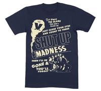 Shut Up Cotton T-Shirt Madness Navy L