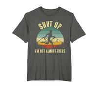 Shut Up I'm not Almost There T-Shirt, Men's Big and Tall, Asphalt Grey, 5X Tall