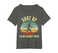 Shut Up I'm not Almost There T-Shirt, Women's Plus, Asphalt Grey, 5X