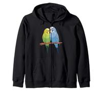 Shut Up I'm Not Listening Funny Bird Lovers Casual Sarcasm Zip Hoodie