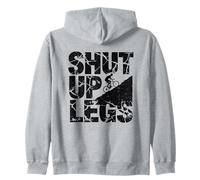 Shut Up Legs Mountain Biker Uphill Climb Cycling Zip Hoodie