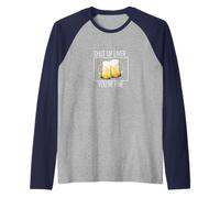Shut up liver. You're fine. Funny beer lovers t shirt Raglan Baseball Tee
