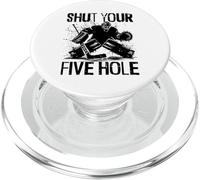 Shut Your Five Hole - Funny Ice Hockey Goalie PopSockets PopGrip for MagSafe