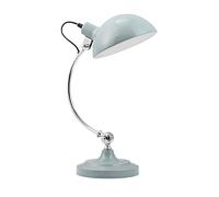 Premier Housewares Vermont Table Lamp in Shutter Blue Chrome