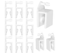Shutter Clips for Vinyl Shutter Repair Parts Connectors-Cufflinks,12 Pack Shutter Rear Tilt Bar Connectors Replacement for Blinds Hunter Douglas/Eclipse, Window Shutter Repair Kit(1558 Rear Connector)