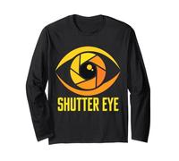 Shutter Eye Camera Aperture Iris Minimal Photographer Long Sleeve T-Shirt
