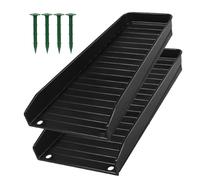 Shutter Trays for Downward Pipes - 2 Units with Downer Extensor and Tray Protection for the Roof Gutter | Prevents Soil Erosion and Water Collection Tray with Nails for Protection