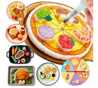 Shuttle Art 104 Pcs Magic Puffy Paint Kit,Food Sponge Painting Set