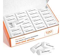 Shuttle Art 120 Pack Erasers, Rubber Erasers Bulk Latex-Free Soft Erasers Multipack Set for Kids, Adults, Teachers as School, Office and Classroom Supplies