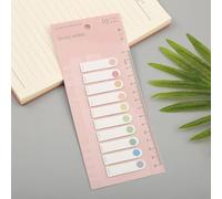 SHUTTLE ART 200 Pieces Index Tabs, Index Tabs, Sticky Labels, Flags with Ruler, Sticky Notes for Writing in Home, Office, School, Remove Safely and