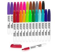 Shuttle Art 24 Colours Permanent Markers, Fine Point Vivid Assorted Colours