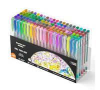 Shuttle Art 240 Pack Glitter Gel Pens, Gel Pen Set for Colouring | 120 Colours Glitter Gel Pens with 120 Refills for Adult Colouring Books Craft Doodling Drawing Writing