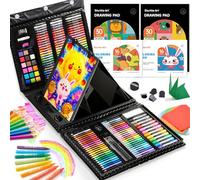 Shuttle Art 335-Piece Art Set for Kids, Ages 6-12 - Includes Colouring Books, Pencils, Pastels, Crayons, Watercolours, Markers & More