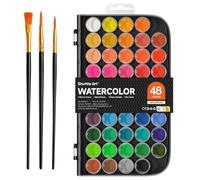 Shuttle Art 48 Colours Watercolour Paint Set, Watercolour Paints Pan