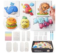 Shuttle Art 66 Pcs Magic Puffy Paint Kit, Magic 3D Foam Texture Painting Kit with 60 Pcs Foam Texture Paper, Paint Set for Adults, Kids 6-12, Artists, Magic Painting Kit