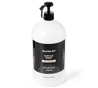 Shuttle Art 69oz White Acrylic Paint, 2040ml Large Capacity Pump Bottle with Cover, Fast Drying Non-Toxic, High Coverage Titanium White Acrylic Paint for Kids, Artists, Students & DIY Crafts
