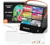 Shuttle Art 88 Colours Alcohol Marker, 88 Dual Tip Art Pens