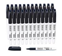 Shuttle Art Black Permanent Markers, 24 Pack Fine Point Permanent Markers