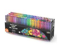 Shuttle Art Gel Pens, 120 Colours Gel Colouring Pens for Adults Pack, Colouring Set with Glitter Metallic Neon Pastel Swirl Colours, Ideal for Kids and Adult Colouring Books Doodling Drawing