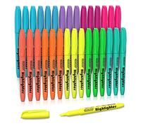 Shuttle Art Highlighters, 30 Pack 10 Assorted Colours, Chisel Tip