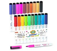 Shuttle Art Magnetic Whiteboard Pens, 20 Colours Dry Wipe Pens with Eraser