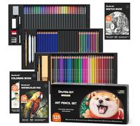 Shuttle Art Professional Drawing Kit, 123 Pieces of Drawing Pencils Set