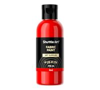 Shuttle Art Red Fabric Paint Permanent for Clothes, 118ml Fabric Paint