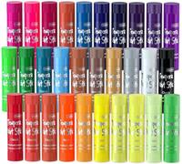 Shuttle Art Tempera Paint Sticks for Kids, 30 Solid Colours