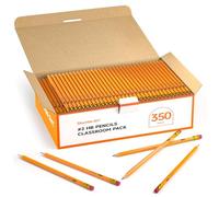 Shuttle Art Wood-Cased #2 HB Pencils, 350 Pack Sharpened Yellow Pencils with Erasers, Bulk Pack Graphite Pencils for School and Teacher Supplies, Writing, Drawing and Sketching