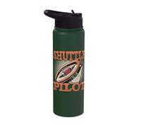 Shuttle Pilot Shuttle Weaving Stainless Steel Insulated Water Bottle