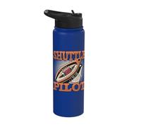 Shuttle Pilot Shuttle Weaving Stainless Steel Insulated Water Bottle